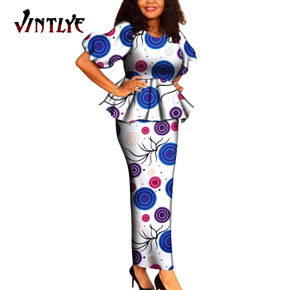 Новые африканские базиновые Роскошные драпированные топы и юбки Дашики для