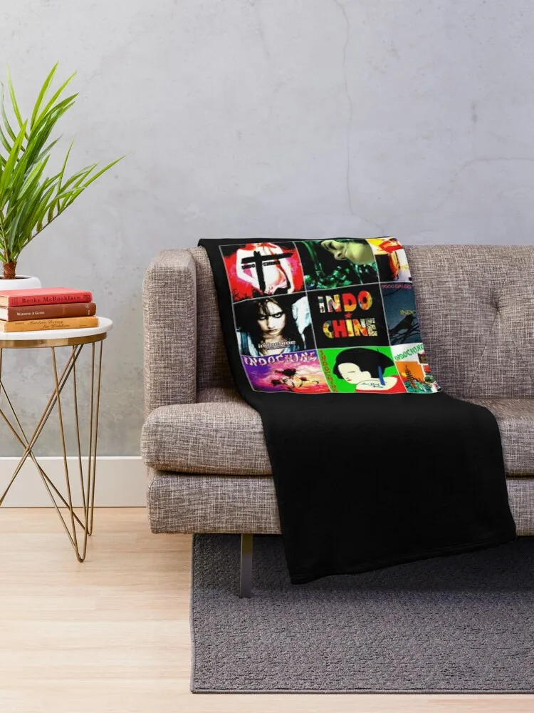 Бестселлер с логотипом Music Indochine Band от Wilatikta плед мягкие клетчатые винтажные