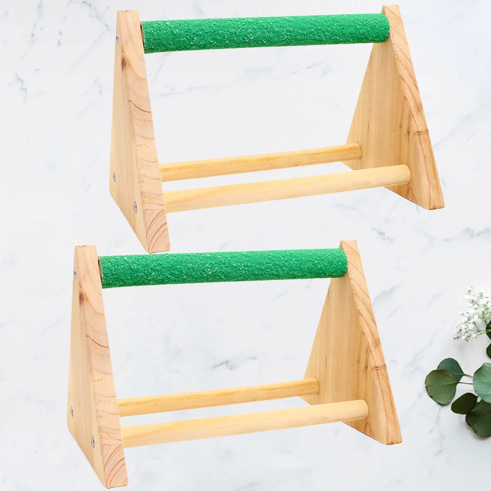 2 шт. переносная веревка деревянная палка для попугая игрушка занятий птицами