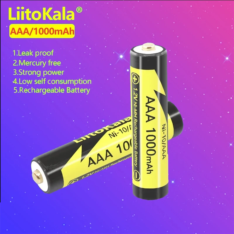 Аккумуляторная батарея LiitoKala Ni-10/AAA 1 2 В 2600 мАч Ni-MH