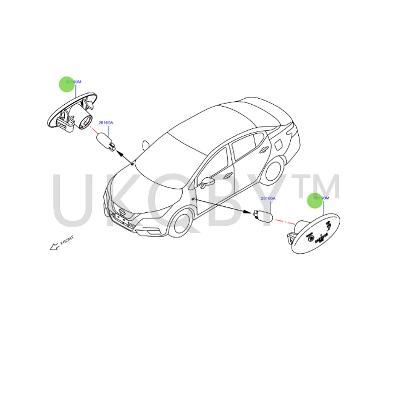 26160-8990A 26160-89900 подходит для Ni ss an Qi da Qij un Li we i Sunshine X-Tr ail Yida Xuan Yi Qichen лист доска лампа (art.: 3920c8d2f96ad) - 3920c8d2f96ad