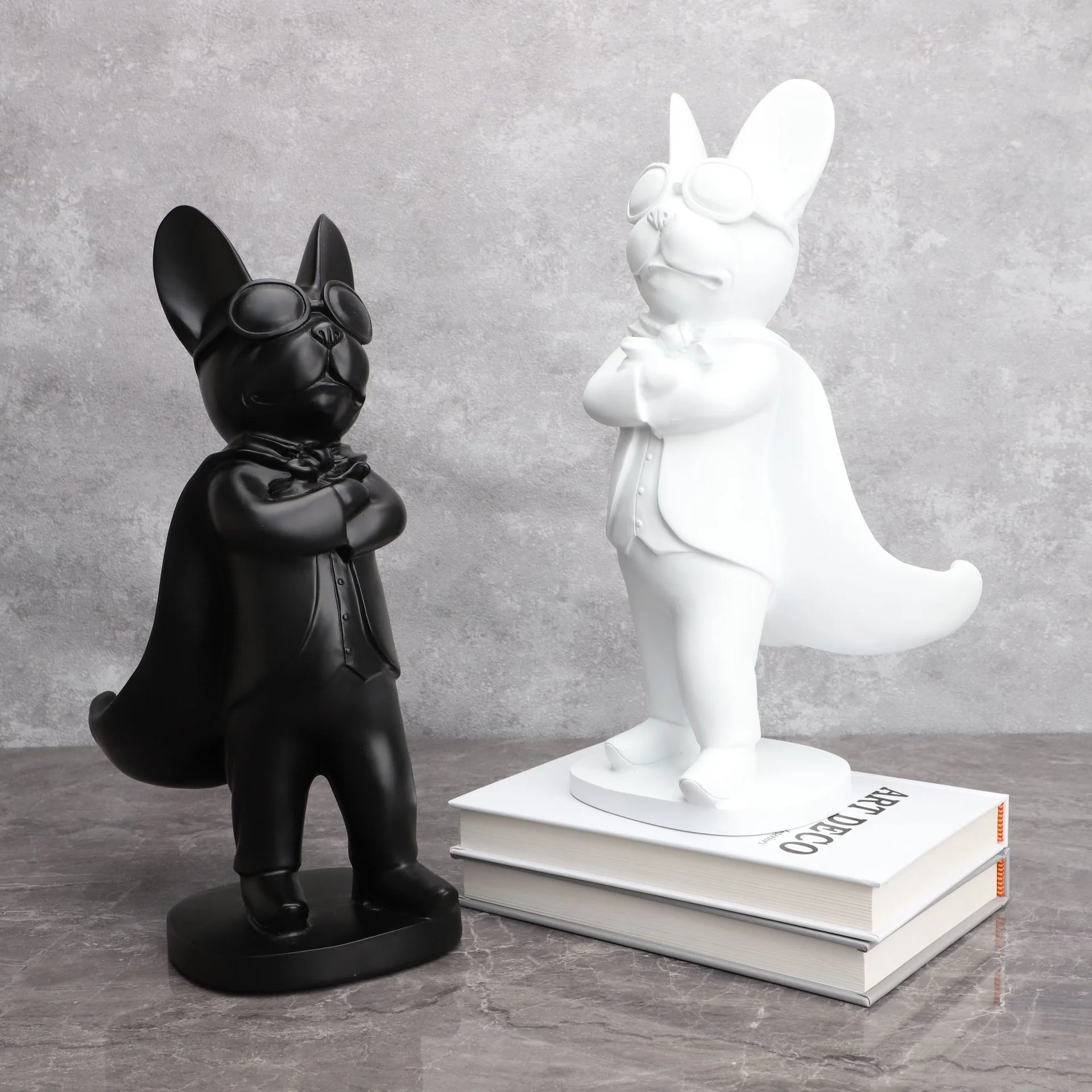 

Накидка в европейском стиле с подставкой из смолы, креативная модель собаки, для отдела продаж, спальни, гостиной, кабинета, стола