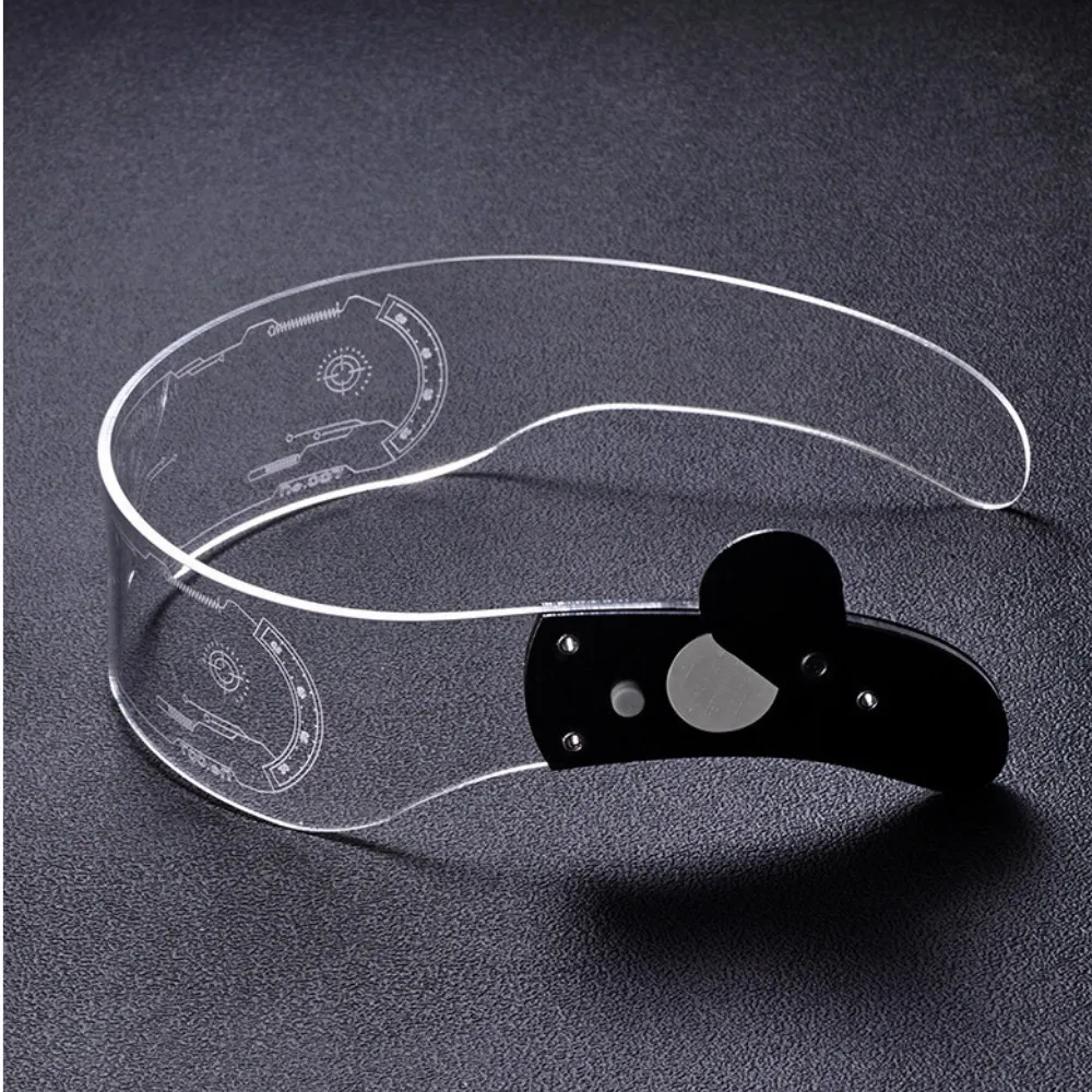 

Cyberpunk Style Colorful Dazzling LED Lights Luminous Glasses, Suitable For Use in Bars KTV Halloween Weekend Party