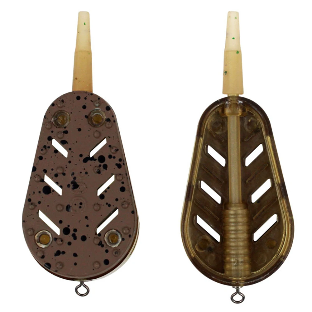 

1PC Fishing Bait Cage Holder Zinc Alloy Inline Method Feeder Fishing Bait Cage Lures Holder Carp Fish Terminal Tackle Pesca