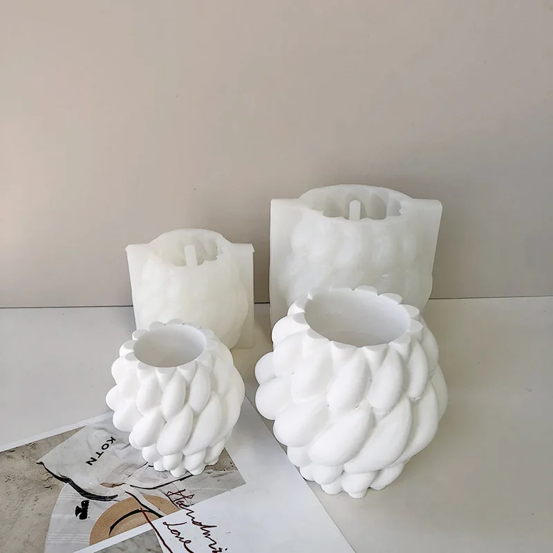 

Creative Flower Pot Silicone Mold Crystal Drop Glue Silicone Mould DIY Resin Gypsum Flower Pot Molds Resin Art Supplies