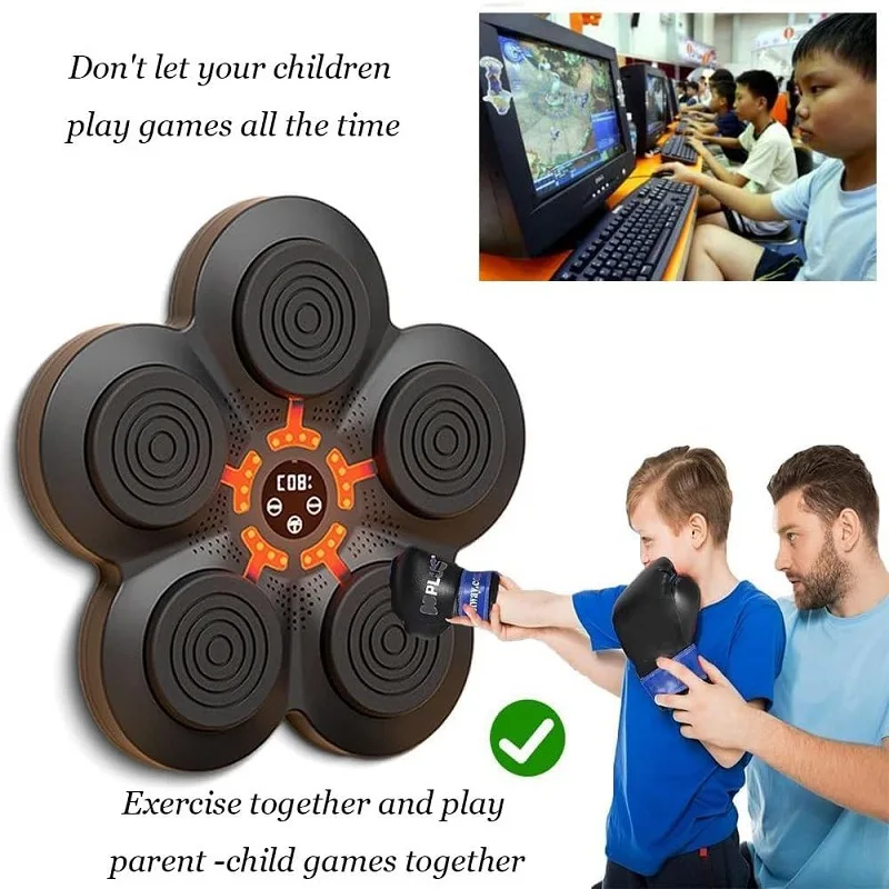 Интеллектуальная Bluetooth настенная мишень для бокса тренировочная реакция