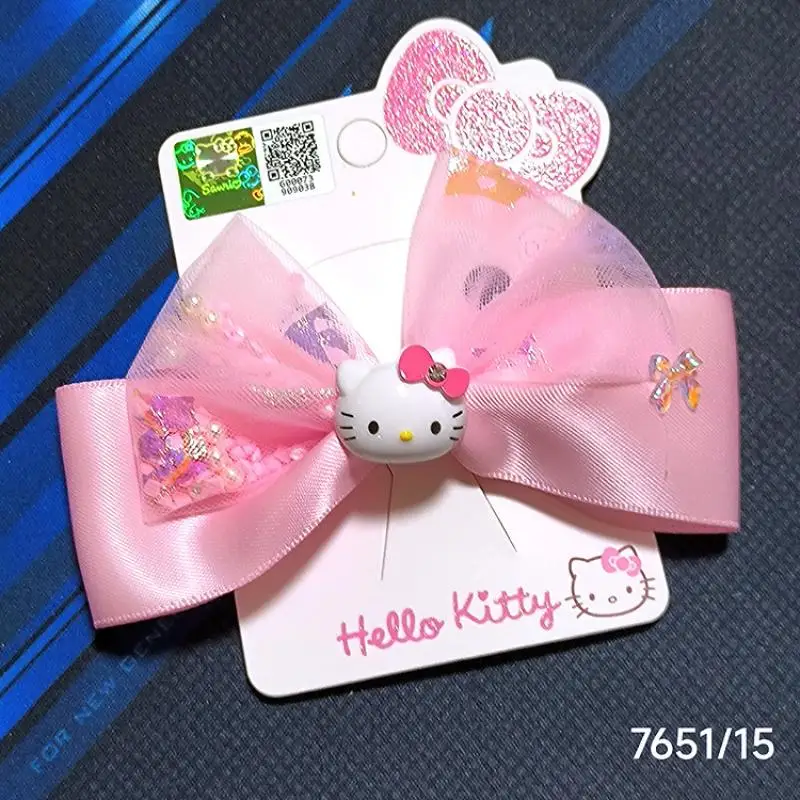 

Kawaii Cute Sanrio Hellokitty Hairpin Top Clip Single Clip Children's Hair Accessories Exquisite Girl Birthday Gift For Children