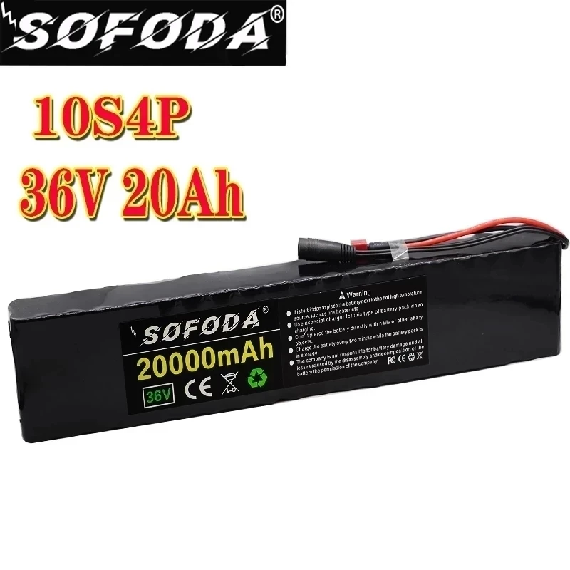 

Оригинальный аккумулятор 10S4P 36 в 20000 мАч 1000 Вт 36 В для электрического велосипеда 36 в 20 А · ч