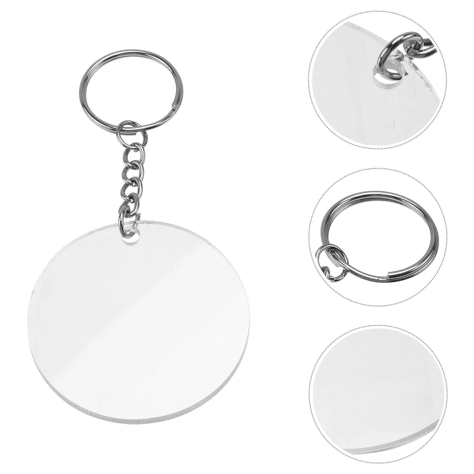 

DIY Acrylic Keychain Blanks Photo Keyring Handmade Rings Crafts Picture Keychains Suite