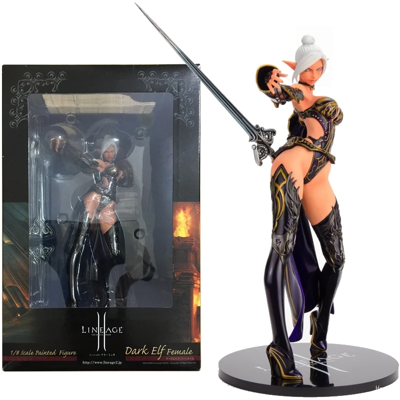 

Оригинальная Коллекционная экшн-фигурка модели Аниме Good Smile ГСК Dark Elf LineageII 22 см