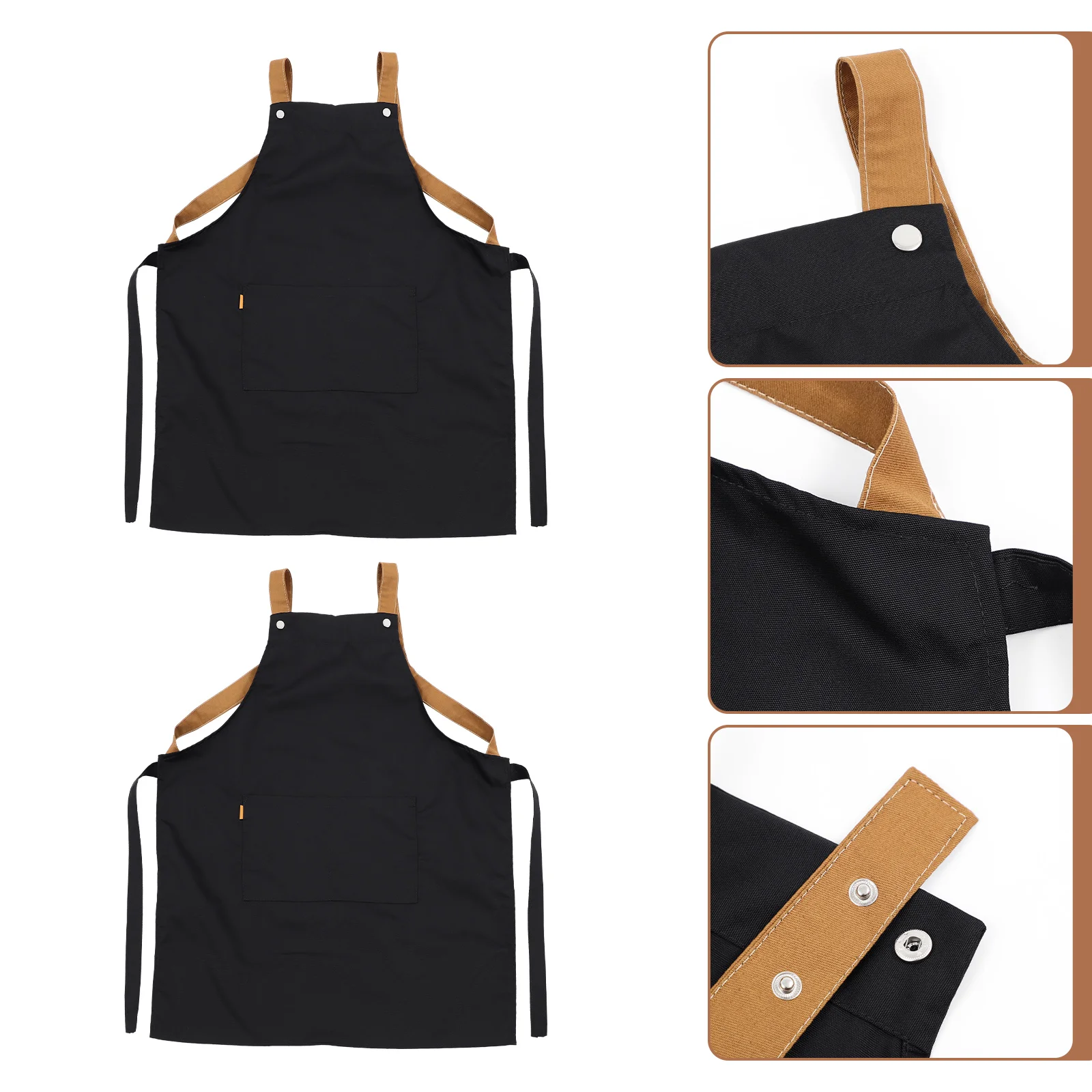 

2pcs Kitchen Cooking Aprons Gardening Aprons Home Baking Aprons Kitchen Gadget