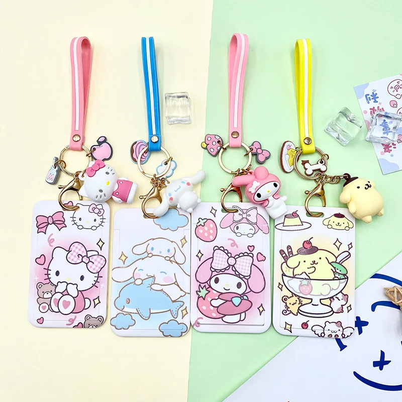 

Милые держатели для удостоверения личности серии Sanrio, милая Студенческая Обложка Hellokittyed My Melody, защитный чехол для детского кампуса