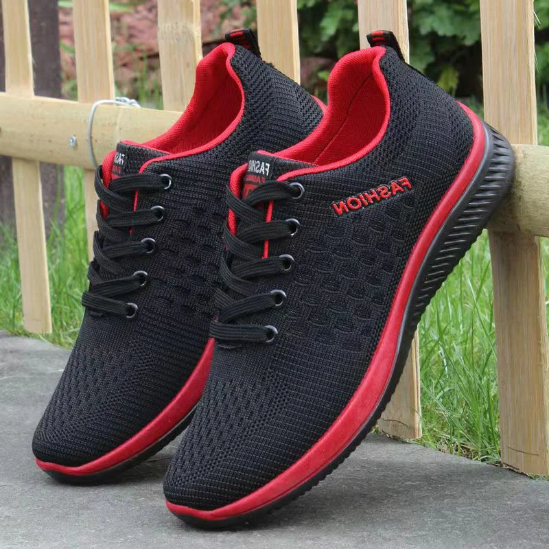 Hot Sale Sneakers Men Lightweight Sneakers for Men Outdoor Running Shoes Man Fashion Male Shoes Mesh Breathable Sport Shoes 2023