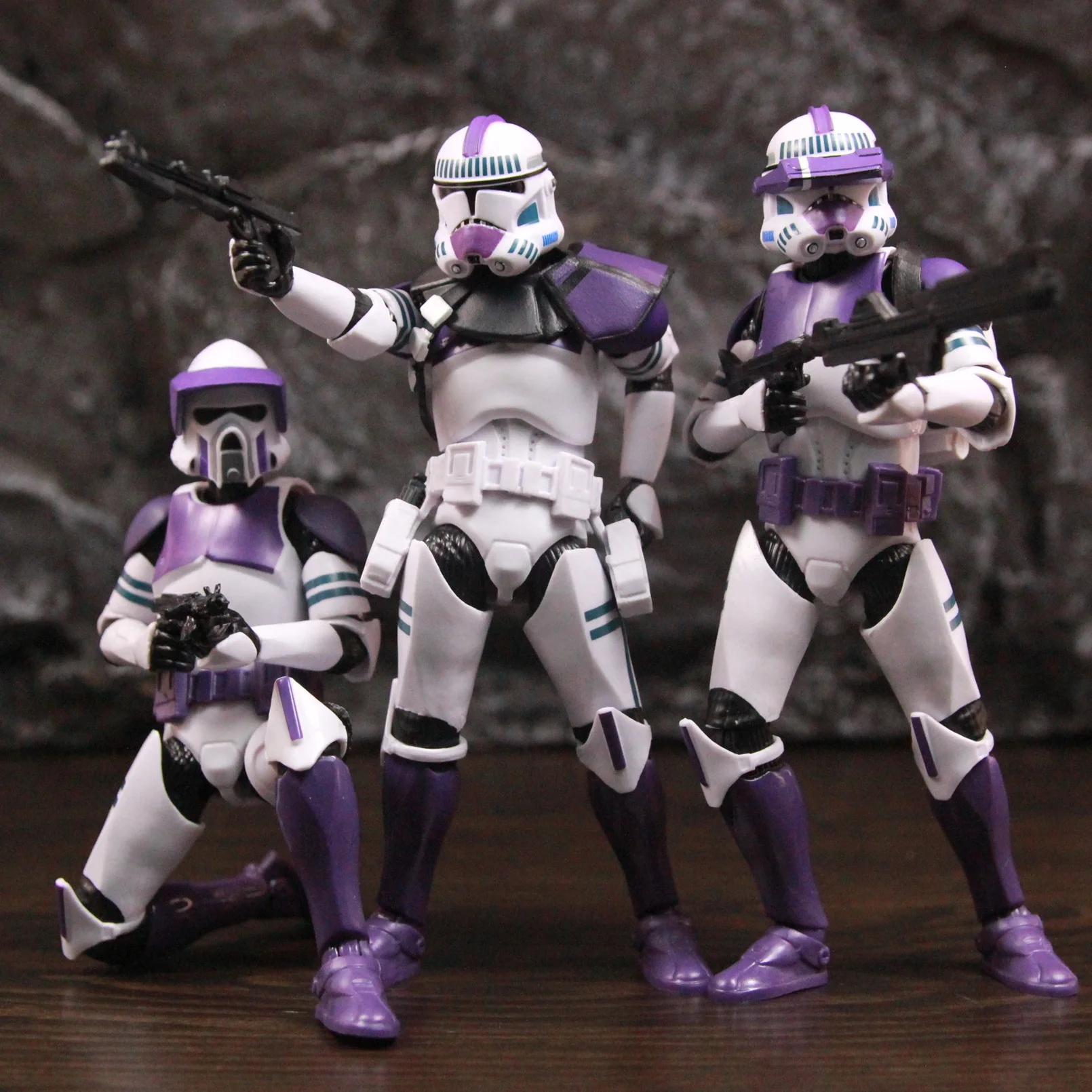 Фото Новое тело 187-го легиона Фиолетовая фаза II P2 ARF Trooper Commander Scout 6 дюймов Фигурка Mace Windu Republic Grand Army Clone Toys №2