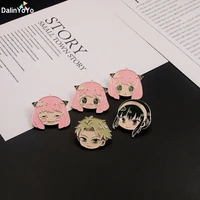 anime spy x family enamel pins brooch twilight yor forger anya forger metal badge button brooch collection medal toy gift