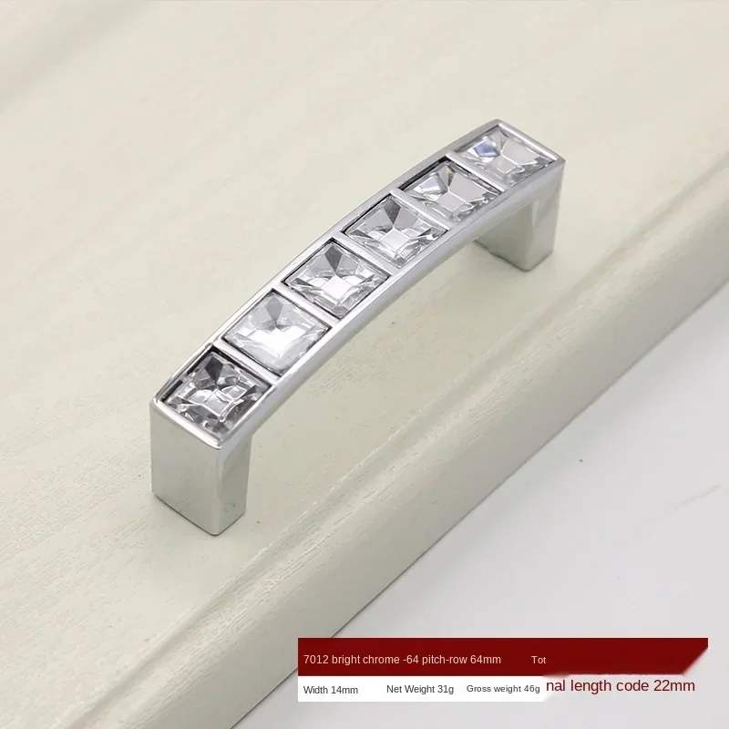 Кухонные ручки Puxadores шаг отверстия 32/64/96/128 мм прозрачная акриловая ручка для