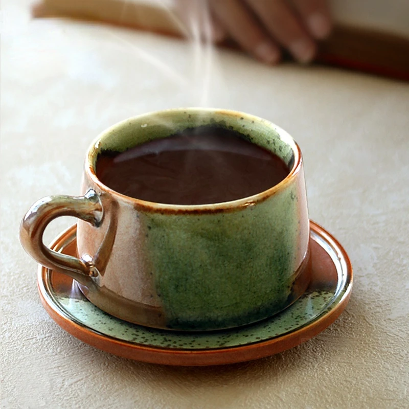 

Vintage Espresso Coffee Cup Ceramic Creative Beeutiful Breakfast Mugs AfternoonTea Tazas Desayuno Originales Ramadan Cups
