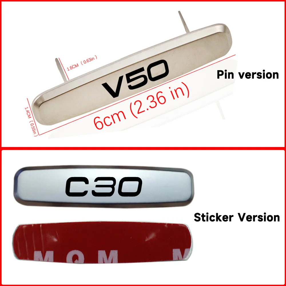 Металлическая Наклейка С Эмблемой Автомобиля Для Защиты Спинки Сиденья Volvo