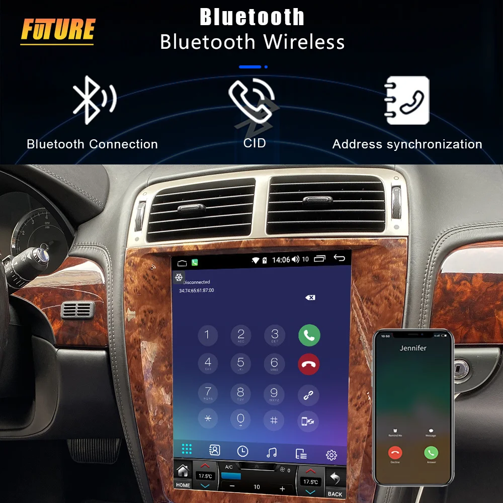 Для Jaguar XK XKR 2007-2011 Android 13 Автомобильный мультимедийный плеер Авто Радио