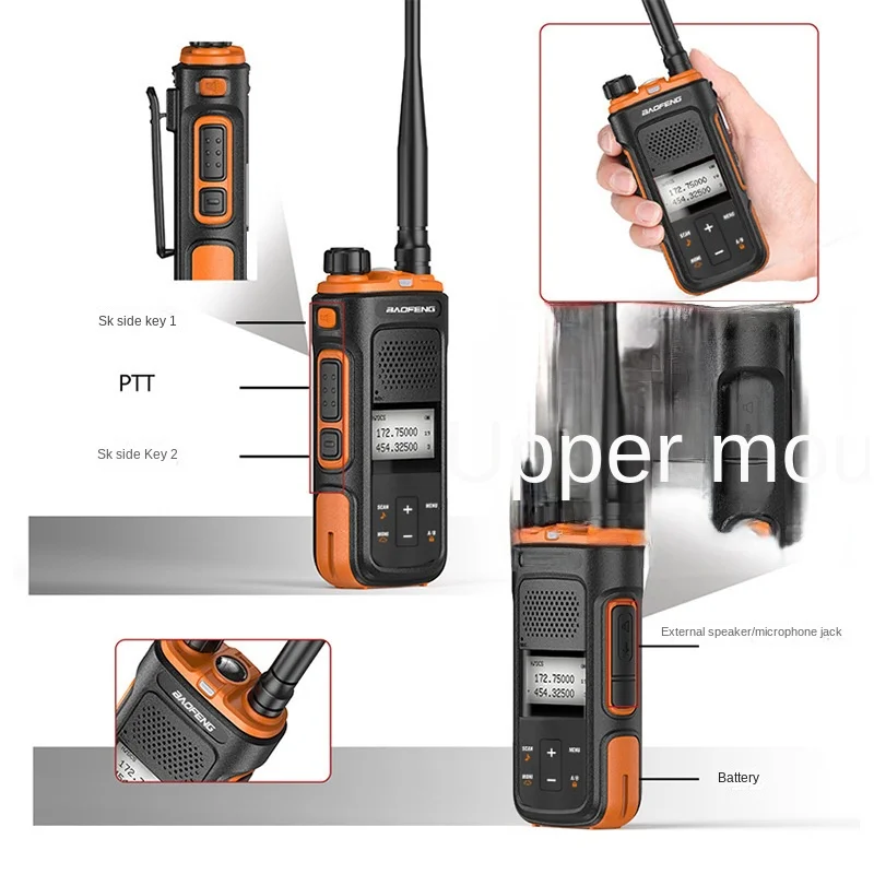 Baofeng UV-11 Walkie-talkie Bao Feng UV Dual-section Wireless High-power Handheld Outdoor Civil Frequency Modulator