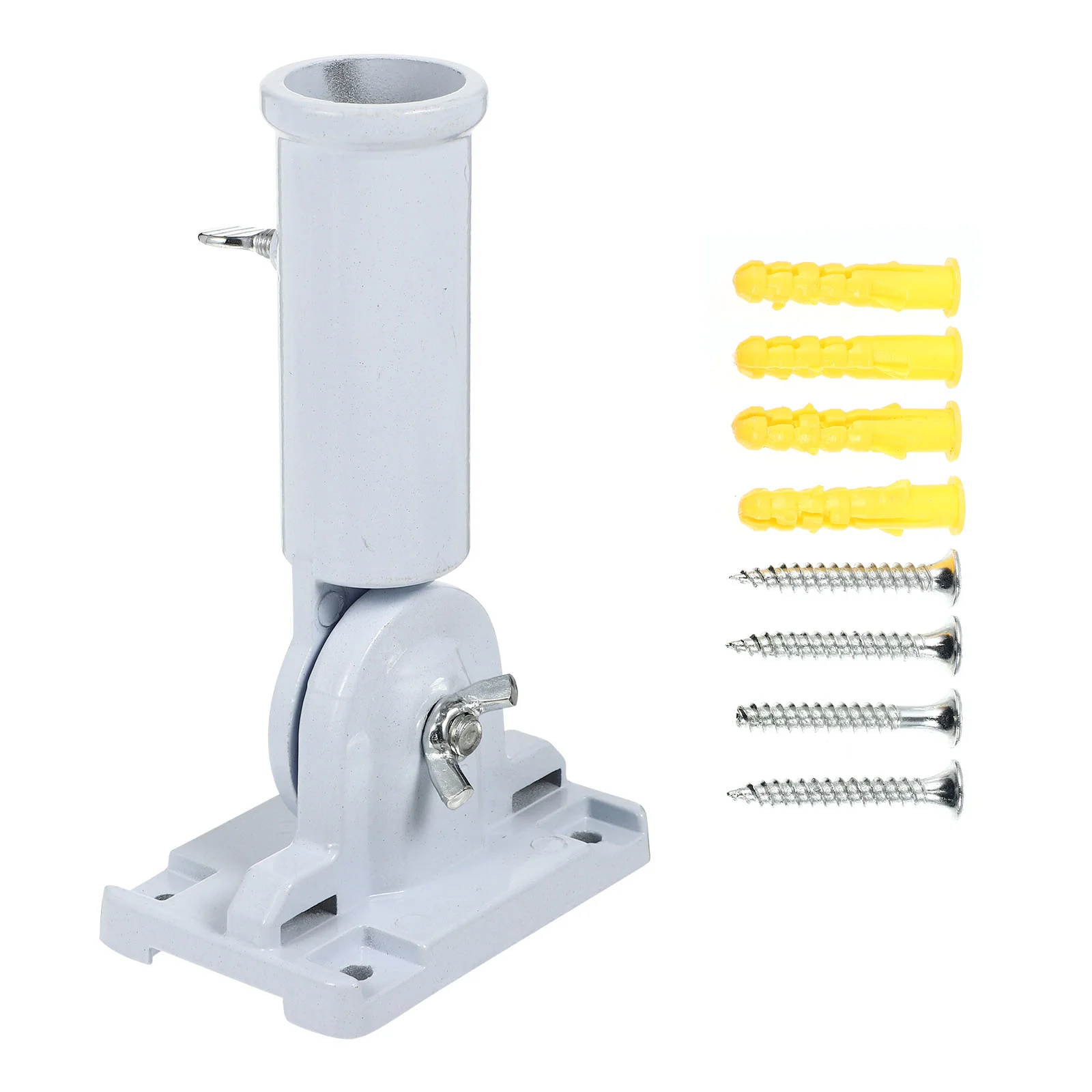 

Flag Pole Bracket Flagpole Holder Stand Wall Adjustable Mount House Display Garden Base Poles Mounting Rack Multi Accessories