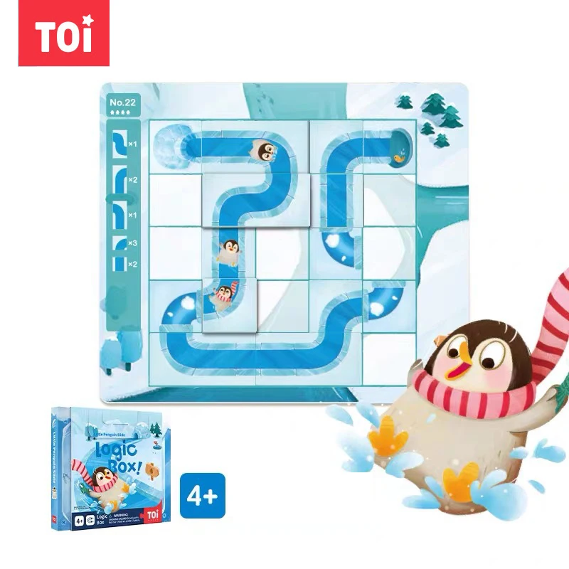 

TOI Board Game 6 Advanced Levels Paper Logic Thinking Box Puzzle Parent-child Interactive Education Toys Gift Child Over 3 Years