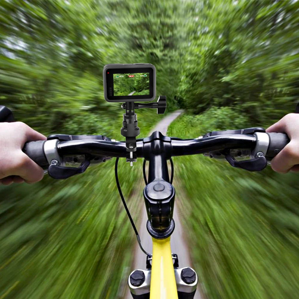Металлическое крепление для велосипедного велосипеда GoPro Hero вращающийся на 360