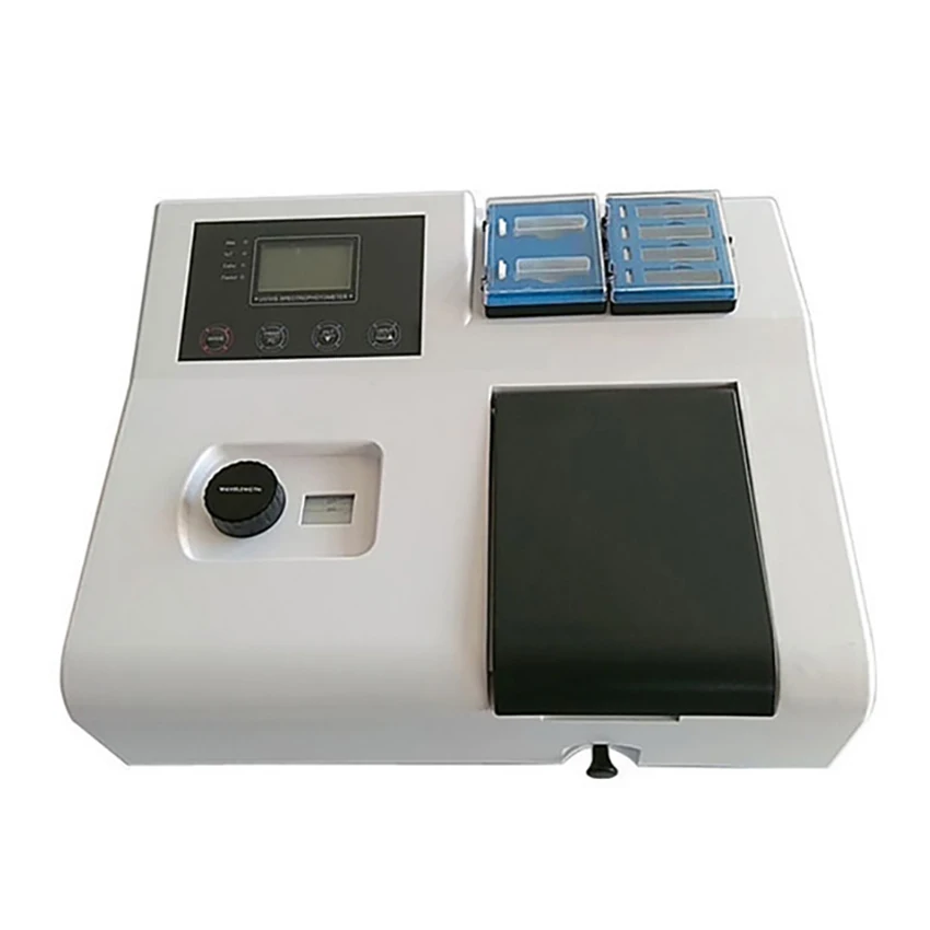 

VIS-722N Spectrophotometer UV Visible Spectrometer Laboratory Spectrophotometer Wavelength 320-1020 nm Bandwidth: 5nm Photometer