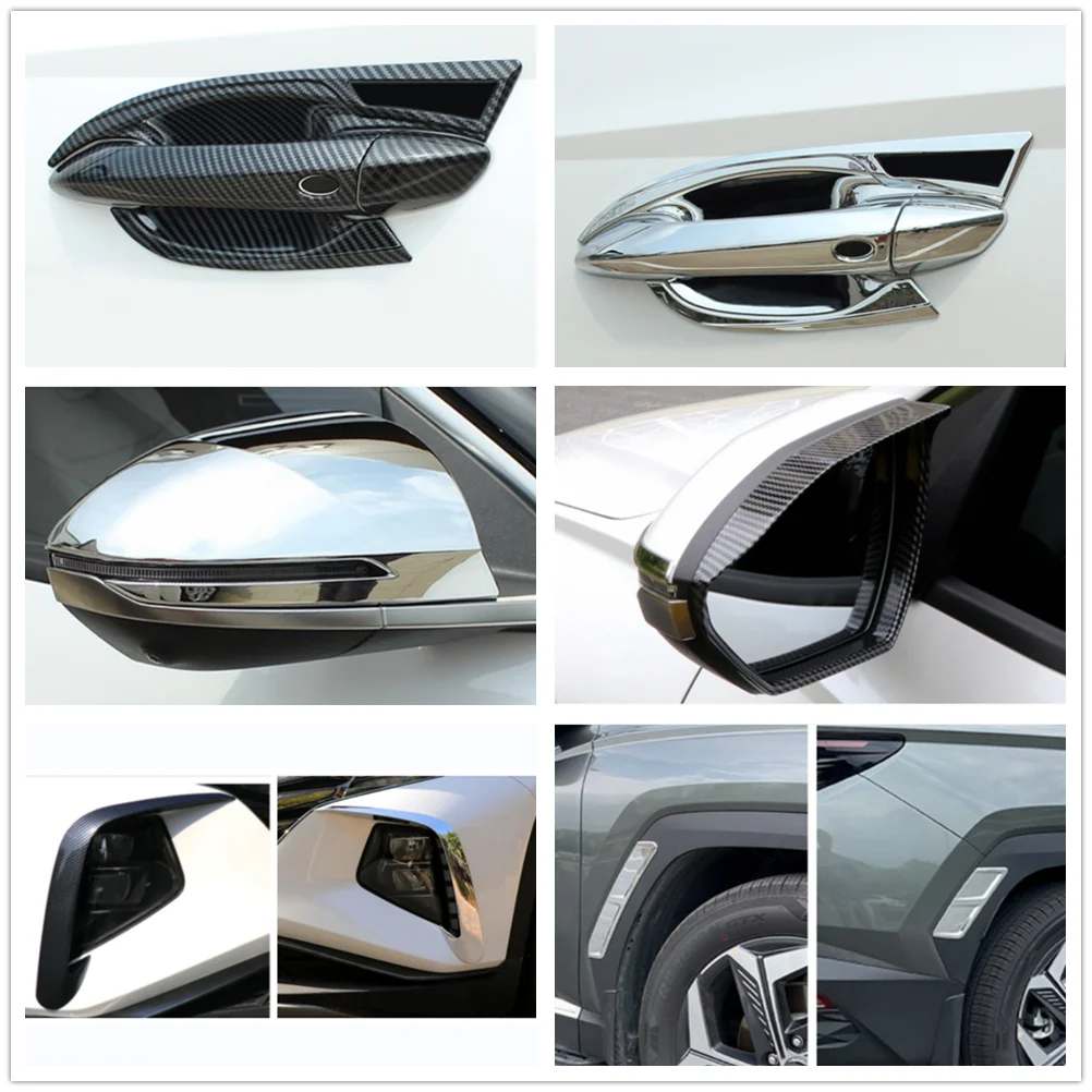 

Для Hyundai Tucson NX4 2021 2022 Аксессуары для кузова автомобиля пластиковая решетка гриль передняя противотуманная фара боковое зеркало заднего вида...