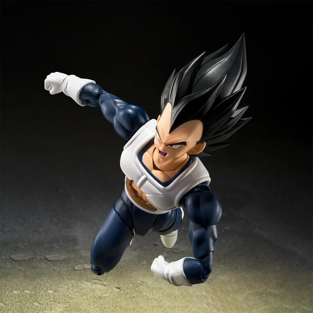 Фото В наличии оригинальная фигурка Bandai S.H.Figuarts Dragon Ball Z Vegeta (бийская одежда в стилеOlder), 14 см, модель из ПВХ, подарок №4