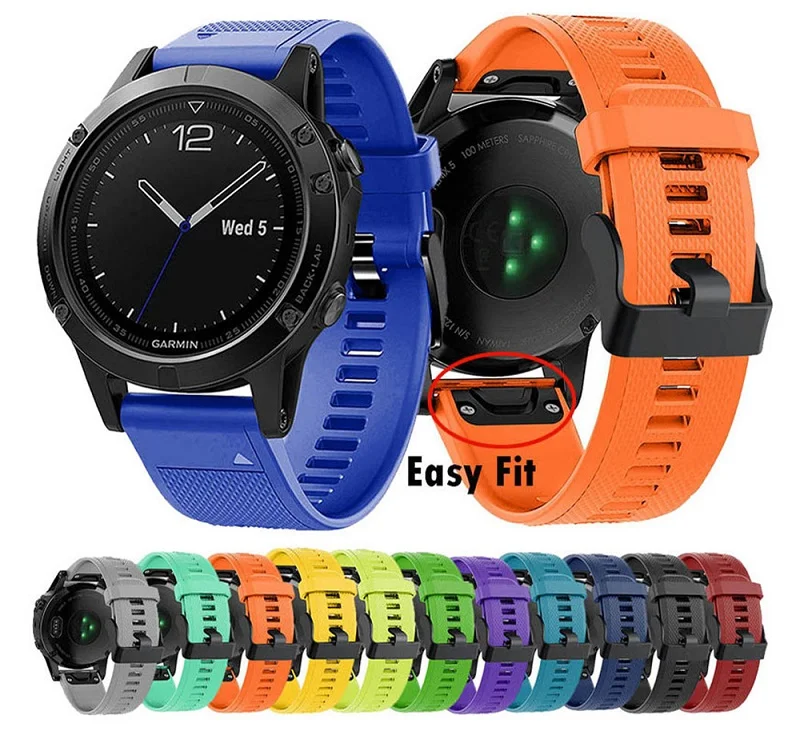 

Ремешок для смарт-часов 26 22 20 мм для Garmin Fenix 7 7X 7S 6 6S 6X Pro 5 5S 5X Plus 3 3HR Forerunner 945 935