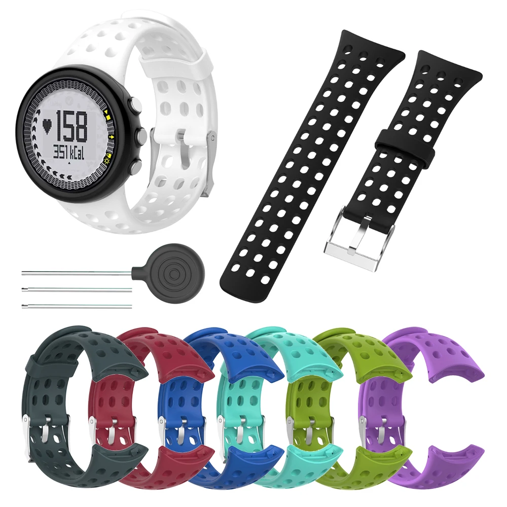 

Sport Rubber Watch Strap Band For SUUNTO M1 M2 M4 M5 Silicone Strap Bracelet for Men Replacement Accessories