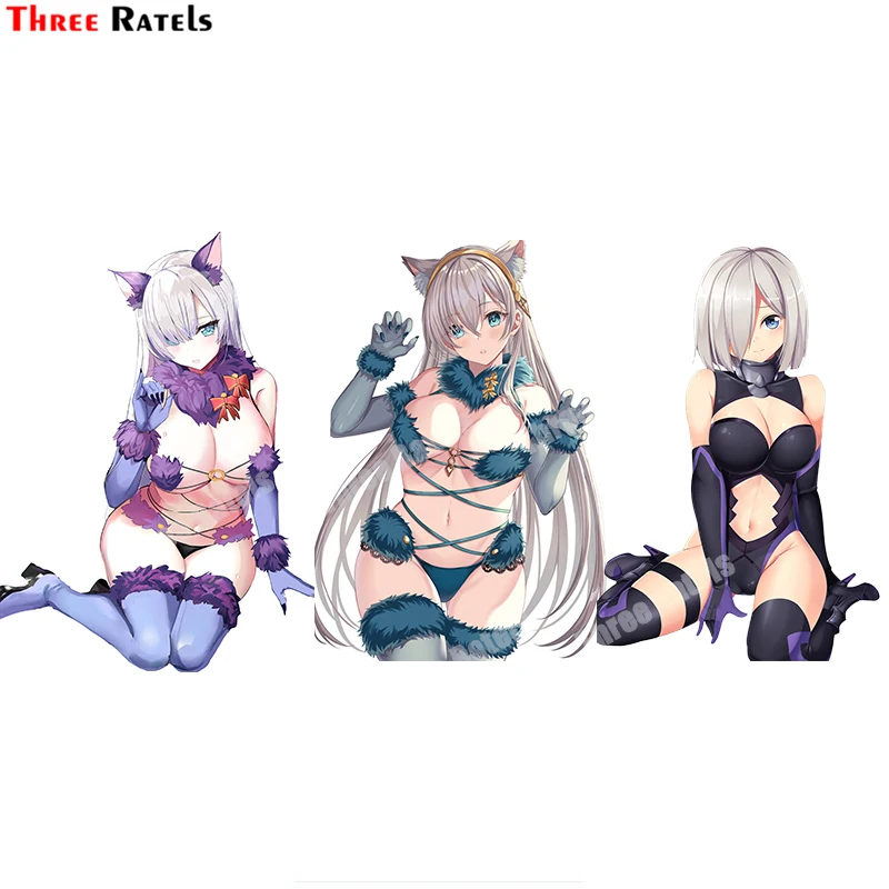

Наклейки для зеркала заднего вида три Ratels B199 Mash Kyrielight And Hamakaze Kantai Collection аниме Colorufull Decal для Peugeot 207