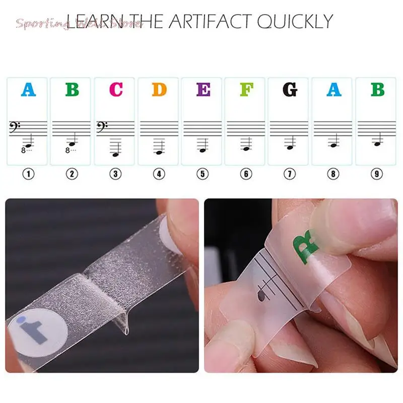 Наклейки на клавиатуру 61 54 клавиши