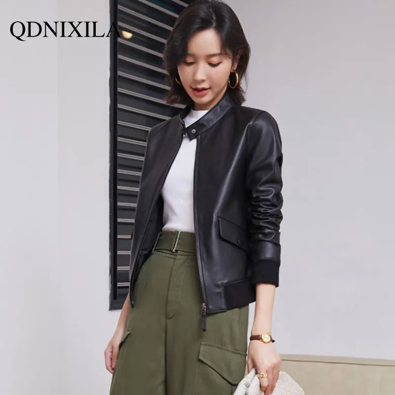 Women's Leather Jacket Imitation Sheepskin Thickened Spring Jacket Women Korean Fashion New Coat & Jacket Women's Bomber Jacket