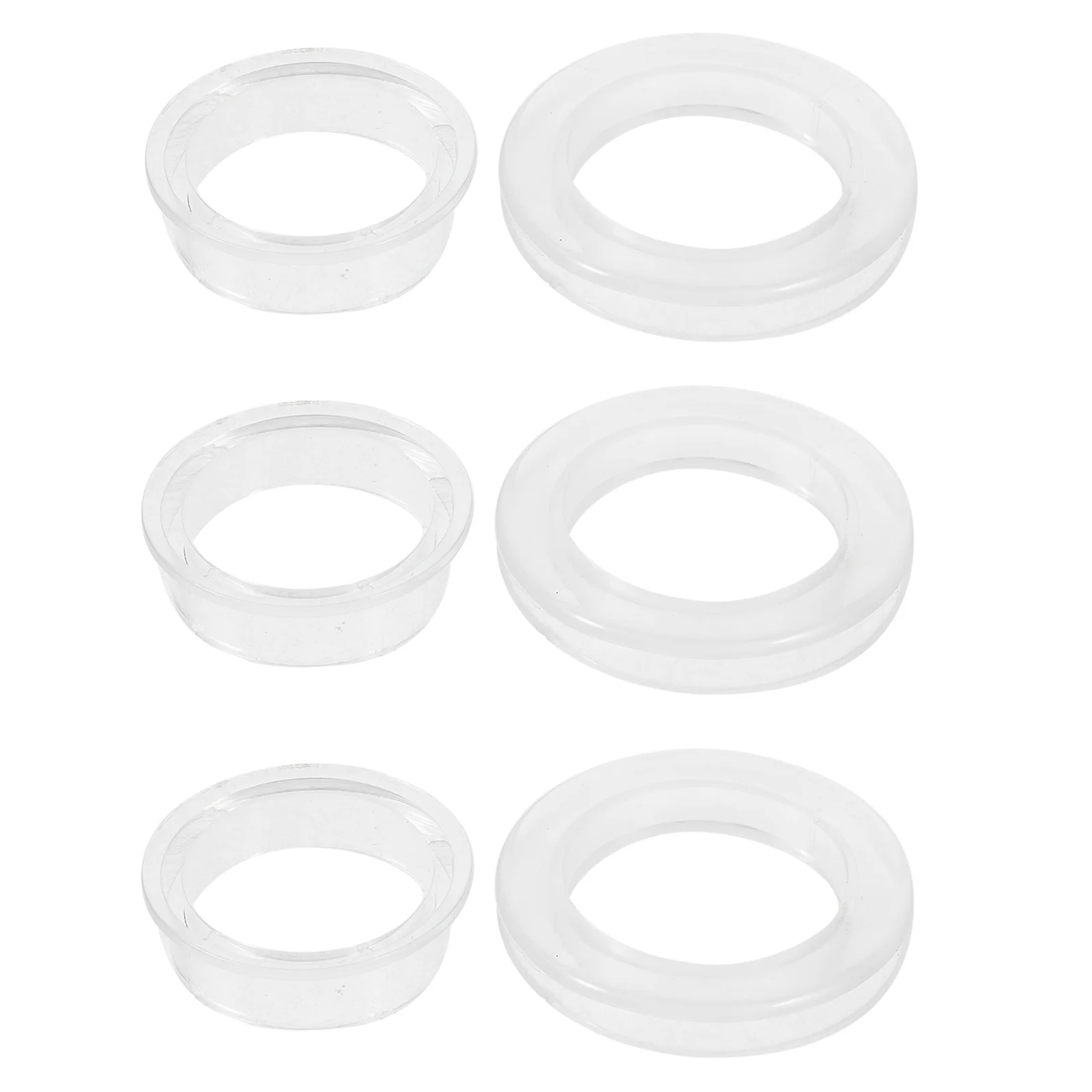 

6 Sets Silicone Table Umbrella Rings Universal Fixation Rings Umbrella Table Rings