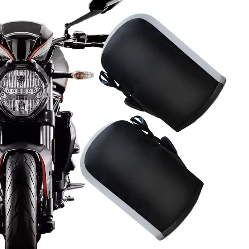 

Motorcycle Handlebar Mitts Waterproof PU Gloves Hand Warmer Winter Warm For ATVs Scooter Snowmobile Accessory Universal Gloves