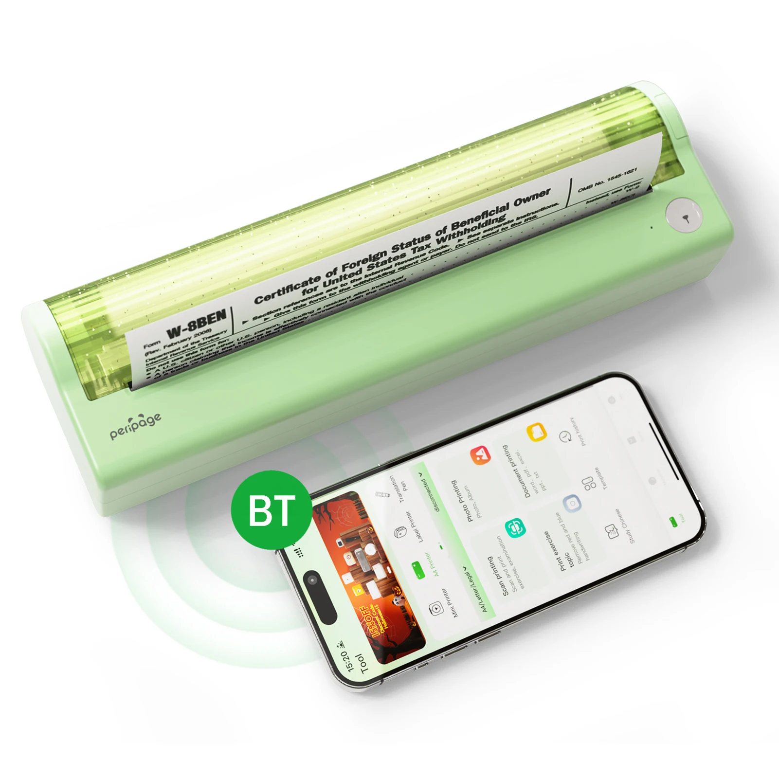Peripage P80 A4 Беспроводной Мобильный Термопринтер Для Бумаги 210 Мм Портативный