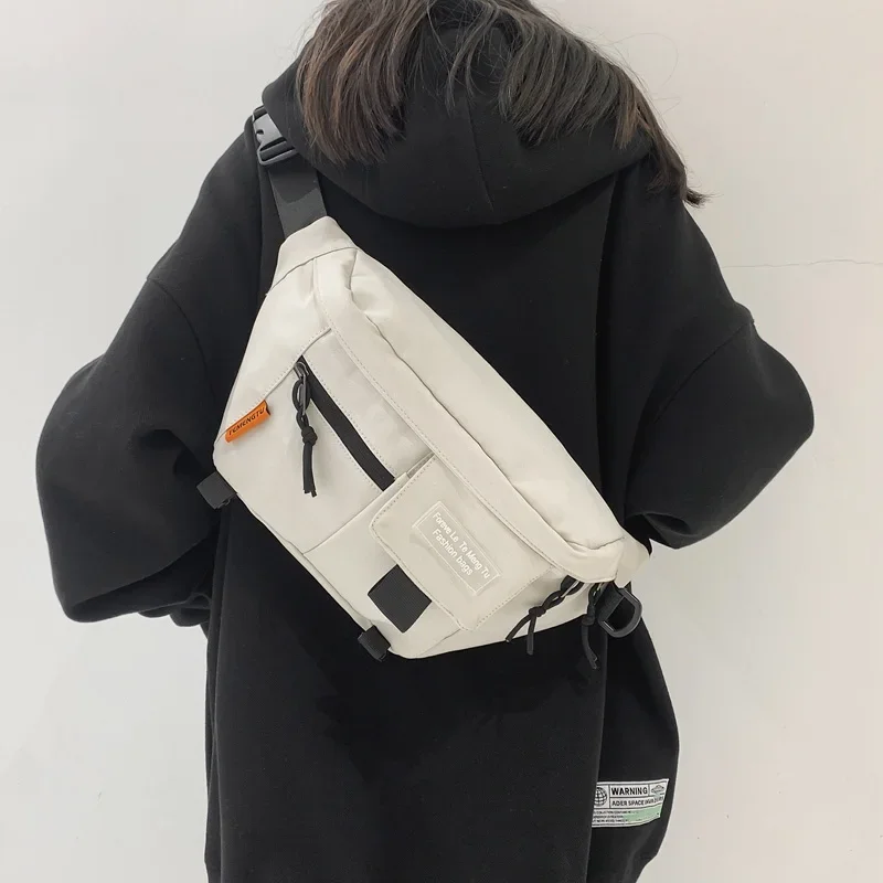 

Chest Pack Woman New Street Trend Waist Bag Unisex Outdoor Sports Fanny Pack Shoulder Bag Fashion Nylon Belt Bags Purse