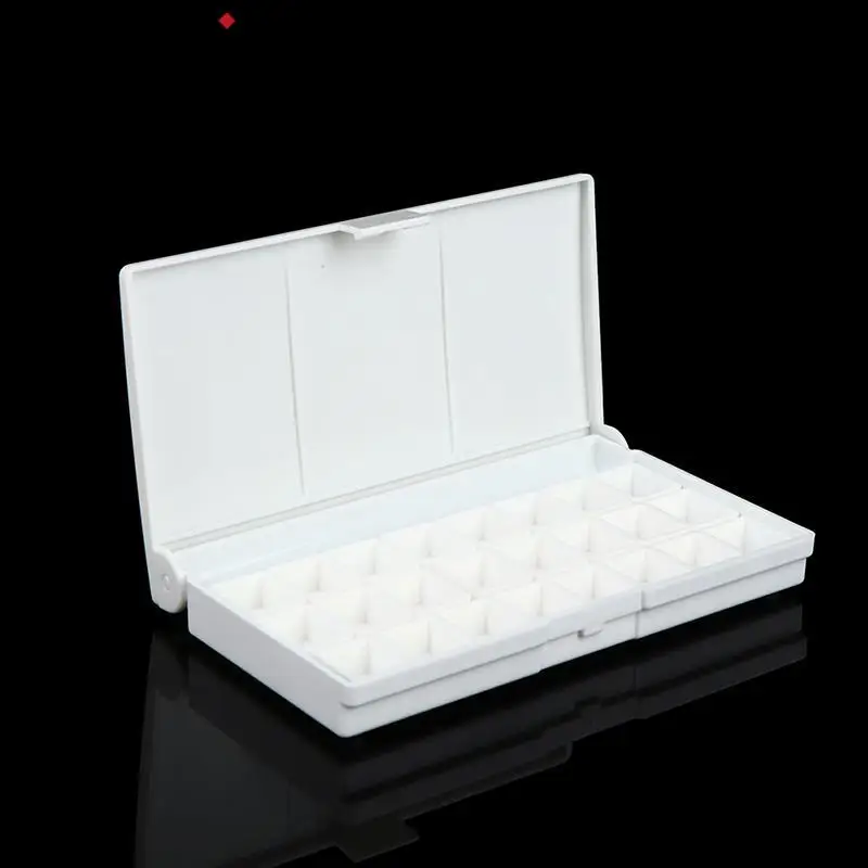 

1Pcs 12/24Grid Watercolor Palette Empty Palette Painting Paint Tray Box For Watercolor Oil Acrylic Paints