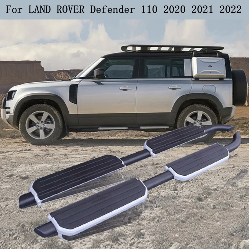 Running Boards Side Step Bar Pedals For LAND ROVER Defender 110 2020 2021 2022 High Quality Nerf Bars Auto Accessories