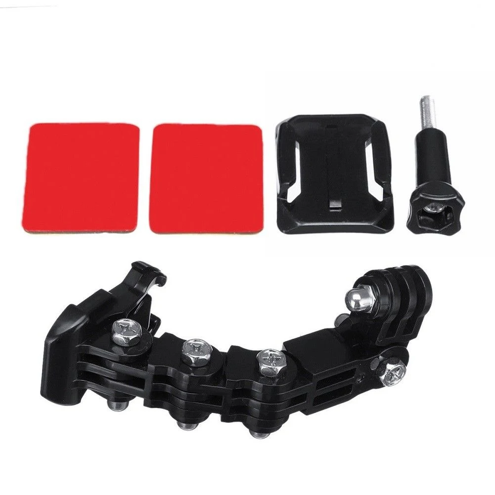 

Motorcycle Useful Multi Angle Lightweight Camera Holder Set Helmet Chin Mount Adjustable Easy Install Professional For GoPro