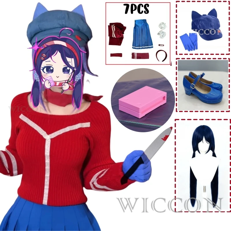Anime Game MiSide Cosplay Horror Mita Мита Costume JK School Uniform Cute Dress Lolita Wigs For Halloween Girls Woman Customized