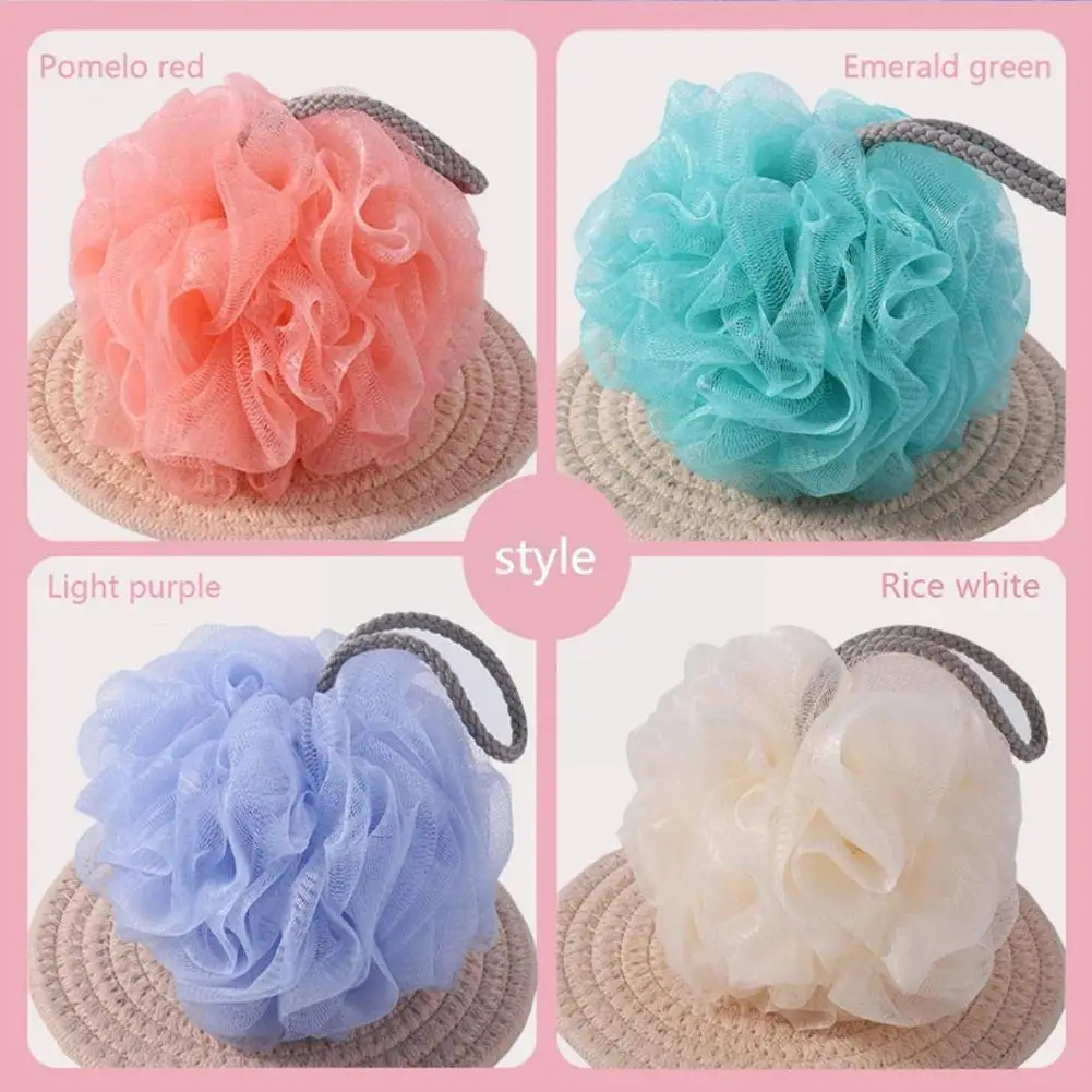 

Мягкая душевая сетка для тела, скраб для тела, отшелушивающий мяч для купания, аксессуары для очистки кожи, щетка для ухода за кожей для ванн...