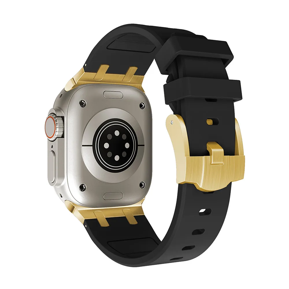 YUFEIDA Silicone Strap for Apple WatchBand Ultra 49mm 45mm 44mm 40mm 41mm 42mm Sport Bracelet Correa for Iwatch Series 8765432SE