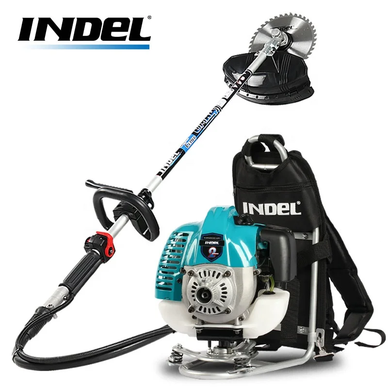 

INDEL High quality petrol manual hand push Brush Cutter / Grass Trimmer BG520GD