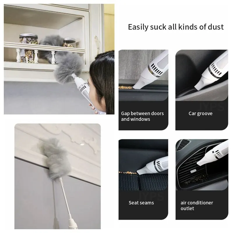 Электрический вращающийся скруббер 2 в 1 с перезаряжаемой пылесборником для