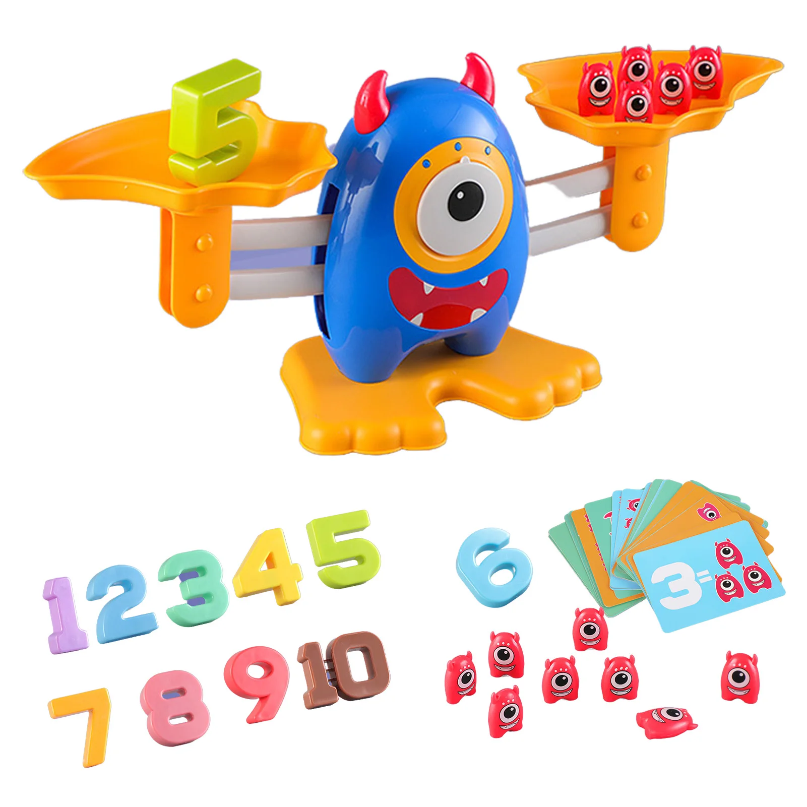 

Математическая игра для детей, игрушки для подсчета баланса, обучающая игрушка-монстр с числами, крутая математическая игра для мальчиков и...