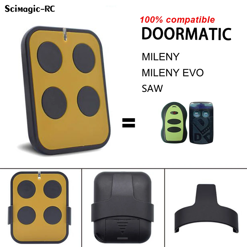 

For DOORHAN FAAC BFT CAME NICE FLORS ERA MHOUSE V2 CLEMSA ERREKA Бесплатная доставка по всему миру 300-900 МГц DOORMATIC MILENY пульт дистанционного управления Doormatic гаражные воро...