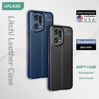 uflaxe original shockproof case for oppo find x5 pro lite soft silicone back cover tpu leather casing